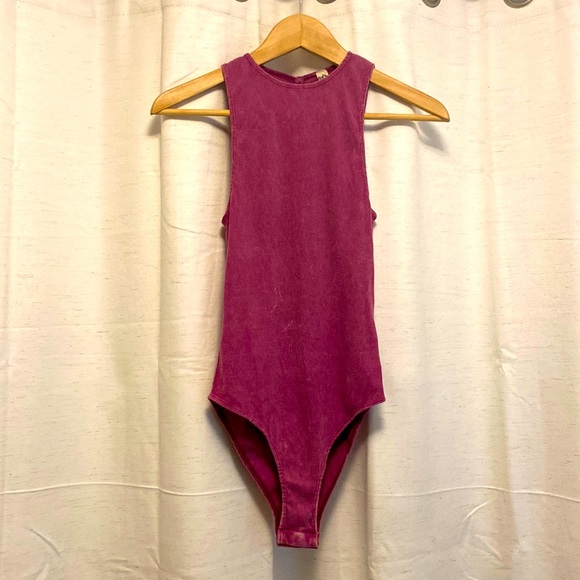 FREE PEOPLE Vintage Style Bodysuit High Neck XS - Picture 1 of 4